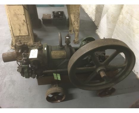 A Fielding lamp starter oil engine rebuilt from various mixed parts.