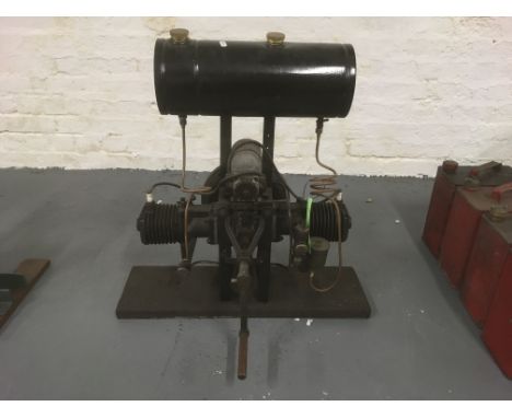 A Levis horizontal opposed twin petrol engine.