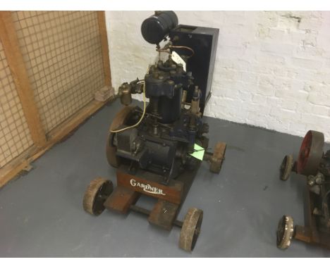 A Gardner 1 HV vertical petrol engine - understood to be from 1906. Restored some non original parts.