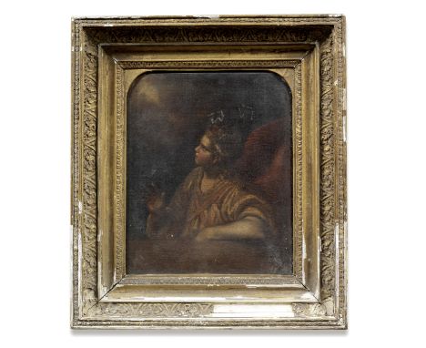 Bolognese School, late 17th CenturyAn angel oil on canvas laid down on panel30.1 x 24.6cm (11 7/8 x 9 11/16in).This lot is su