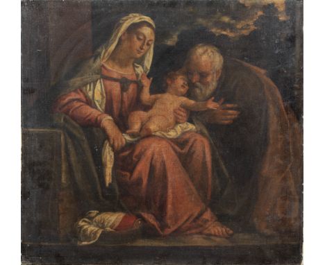 Circle of Polidoro de Renzi, called Polidoro da Lanciano (Venice 1515-1565)The Holy Family oil on canvas75 x 80.2cm (29 1/2 x