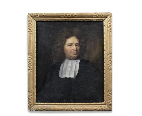 Arnold Boonen (Dordrecht 1669-1729 Amsterdam)Portrait of a gentleman, bust-length, in black bears signature 'A.Boonen Pinx.' 