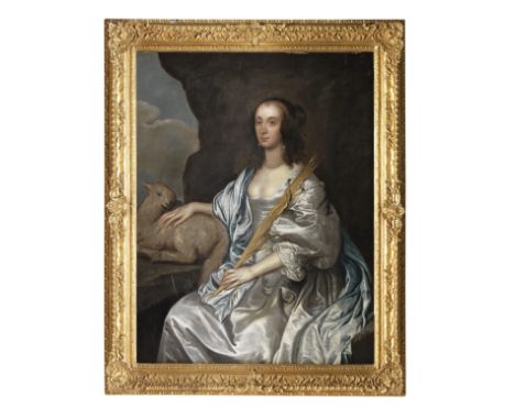 After Sir Anthony van Dyck, 17th CenturyPortrait of Lady Mary Villiers as Saint Agnes oil on canvas127.6 x 101.2cm (50 1/4 x 