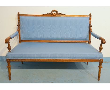 Große Sitzgarnitur 7tlg, Nussbaum Belle Epoque 1880 -  gepflegtLouis Seize Stil-Napoleon III. ca. um 1880.  Bestehend aus 4 S