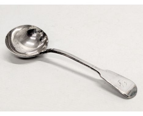 An Early 19th Century, William IV, silver ladle by Mary Chawner. London, 1833. 66g. 18cm