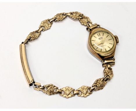 A vintage rolled gold ladies watch
