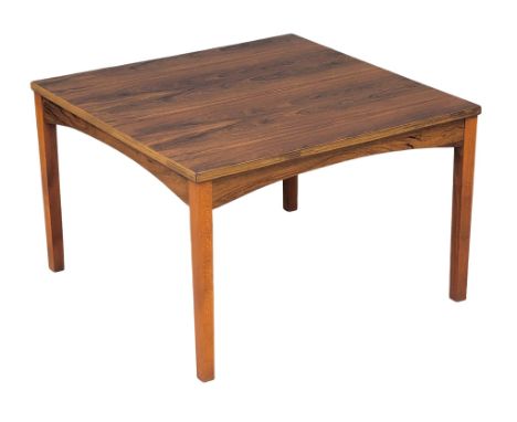 A Danish Mid Century rosewood coffee table / lamp table.  70x46cm
