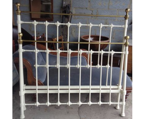 Brass and iron king size double bed (5')
