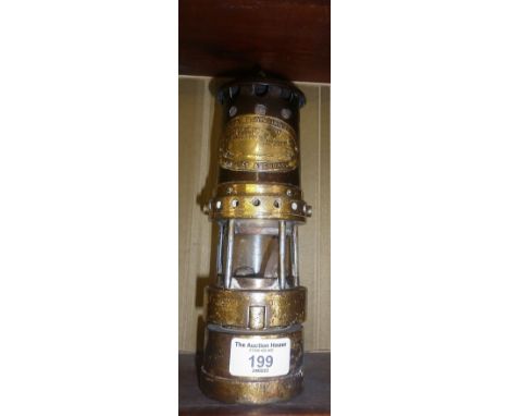 Miners Lamp by Thomas &amp; William of Aberdare, type "Midget" under 11", believed to be from St Johns Colliery, Maesteg, Sou