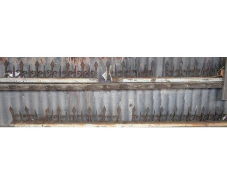 Architectural 19th c. wrought iron railings or garden border edging