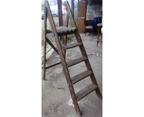 Wooden step ladders