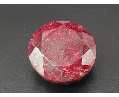203.75 Cts Loose Ruby Gemstone. Round cut. IDT certified 