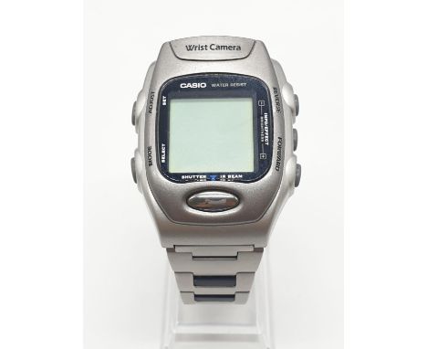 Casio Wrist Camera Watch. WQV-1 Model. One of the first digital camera watches on the market. In working order. Very good con