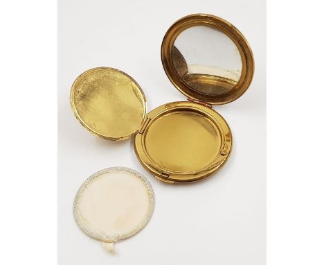 A Vintage Powder Compact, with Butterfly design on front. 