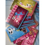 A Collection of 24 Black Gift Cards and Envelopes