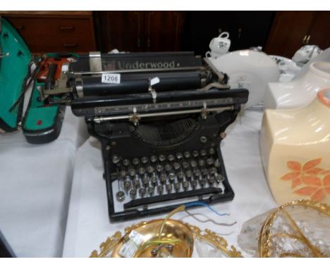 A vintage Underwood typewriter