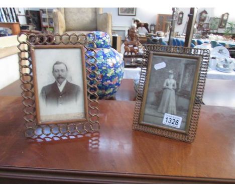 2 vintage photo frames