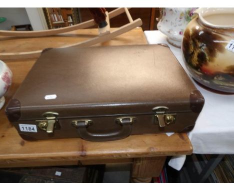 A small vintage suitcase