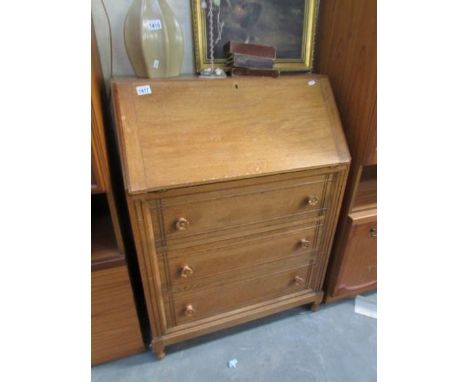 A light oak bureau
