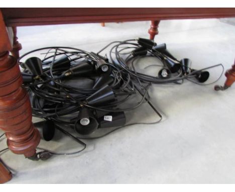 A large quantity of light fittings