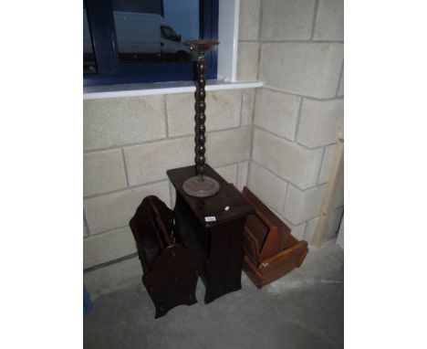 3 magazine racks, a trough and a smokers stand