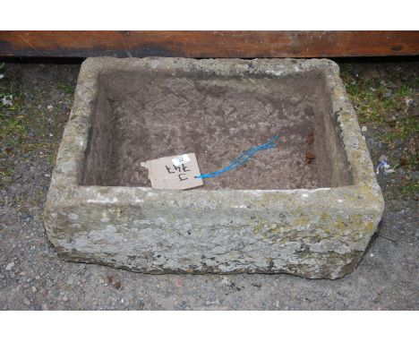A stone trough/planter. 2' x 18" x 10" high.