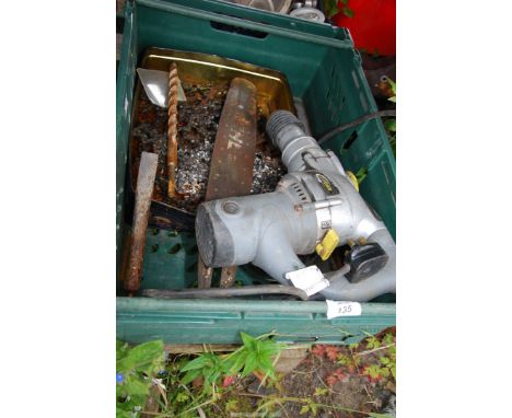 A "Cougar" hammer drill, Chainsaw chains, cutter bar and Kango hammer bits.