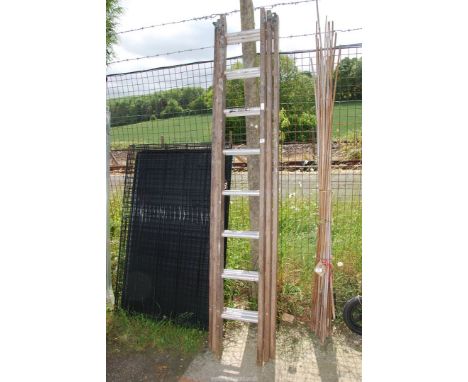 Three stage extension ladder.