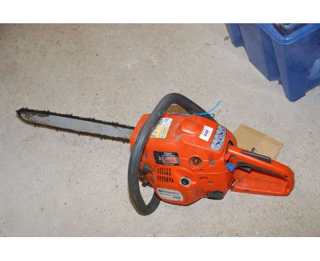 A "Husqvarna" 240 volt Chainsaw, no chain brake or cord,(for spares and repairs)