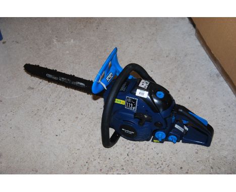 An "Einhell" Chainsaw, 16" cutter, chain brake working, good compression.