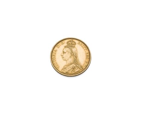 An 1887 £2 gold coin mirror finish