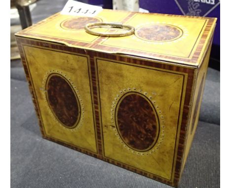 Crawfords 1930s biscuit tin in the form of a tea caddy 