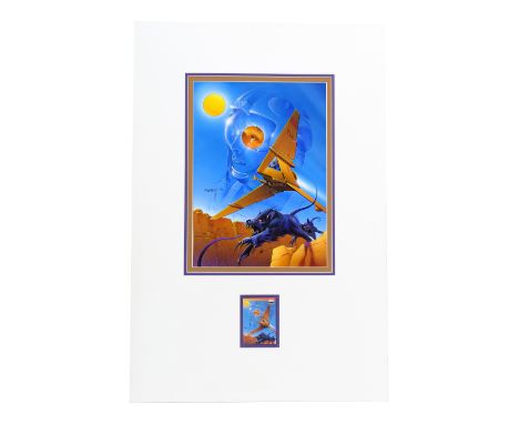 STAR WARS EXPANDED UNIVERSE - William Plumb Collection: Matted Hand-Painted Ken Steacy "Bullseye Womp Rat" ArtworkMatted hand