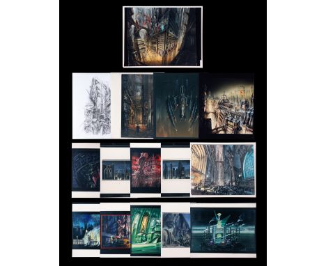 BATMAN FOREVER (1995) - Fifteen Production Photo PrintsA collection of 15 production prints from Tim Burton's superhero seque