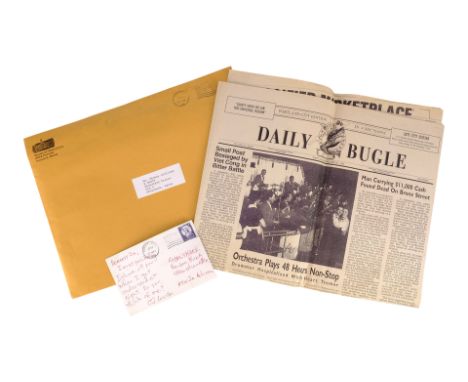THE SHAWSHANK REDEMPTION (1994) - Production-made Portland Daily Bugle Newspaper Cover, Envelope, and PostcardA Portland Dail