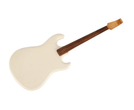 THUNDERBIRDS ARE GO (1966) - Unfinished Miniature Electric GuitarAn unfinished miniature electric guitar from the production 