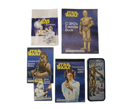 STAR WARS: ORIGINAL TRILOGY (1977 - 1983) - Anthony Daniels Collection: Star Wars Letraset Stationery Set and Vintage Pencil 