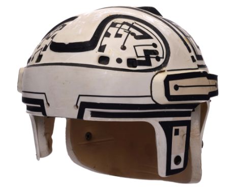 TRON (1982) - Program HelmetA program helmet from Steven Lisberger's Tron. Programs, the user-built electronic beings that in