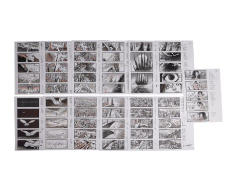LABYRINTH (1986) - Hand-drawn and Printed Martin Asbury Storyboards for the Opening Title SequenceTwo sets of Martin Asbury h