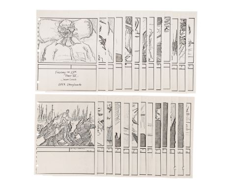 FRIDAY THE 13TH PART VI: JASON LIVES (1986) - Mario Kirner Collection: StoryboardsStoryboards from the production of Tom McLo