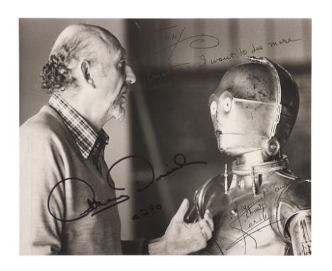 STAR WARS: THE EMPIRE STRIKES BACK (1980) - Anthony Daniels Collection: Irvin Kershner and Anthony Daniels-autographed Photog
