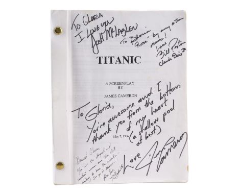 TITANIC (1997) - Gloria Stuart's Personal Annotated Crew-Autographed Script and Call SheetGloria Stuart's personal, annotated