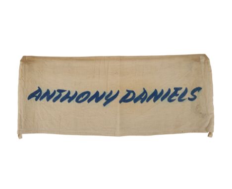 STAR WARS: THE EMPIRE STRIKES BACK (1980) - Anthony Daniels Collection: Anthony Daniels' Photo-matched Chair BackAnthony Dani