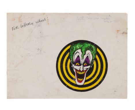 BATMAN (1989) - Joker Logo Concept ArtA piece of concept art for the Joker logo from Tim Burton's superhero film Batman. The 