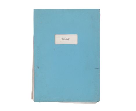 BATMAN (1989) - Fifth Draft ScriptA fifth draft script from the production of Tim Burton's superhero film Batman. Bound in bl