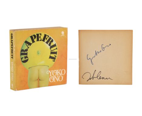 JOHN LENNON AND YOKO ONO - John Lennon and Yoko Ono Autographed Grapefruit BookAn autographed softbound edition of Yoko Ono's