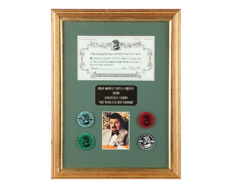 JAMES BOND: THE WORLD IS NOT ENOUGH (1999) - Elektra King's (Sophie Marceau) Cheque and Zukovsky (Robbie Coltrane) Casino Chi