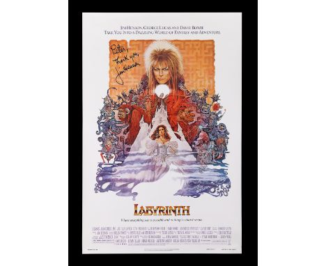 LABYRINTH (1986) - Jim Henson Autographed Original US One SheetA Jim Henson autographed poster from the promotion of Henson's
