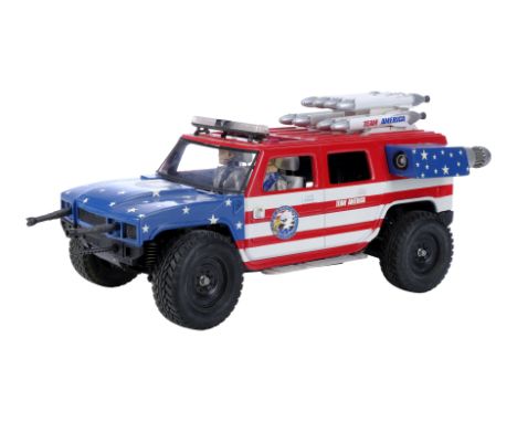 TEAM AMERICA: WORLD POLICE (2004) - Team America Hummer H2 Small-scale Model Miniature with Character FigurinesA Team America