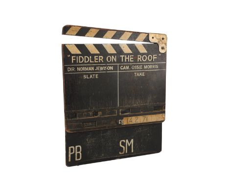 FIDDLER ON THE ROOF (1971) - Production ClapperboardA clapperboard from the production of Norman Jewison's multi-Oscar®-winni